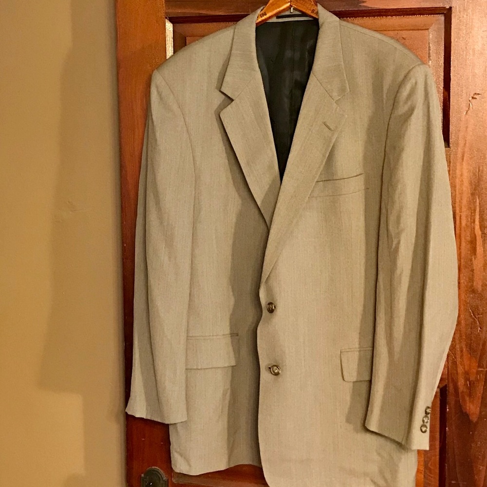 Vintage Yves Saint Laurent Wool Blazer, Light Grey